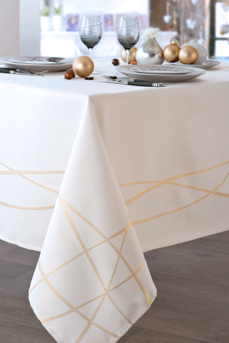 Détrier - Nappe en Damassé...