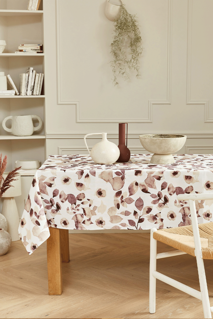 Pétunia - Nappe en coton...