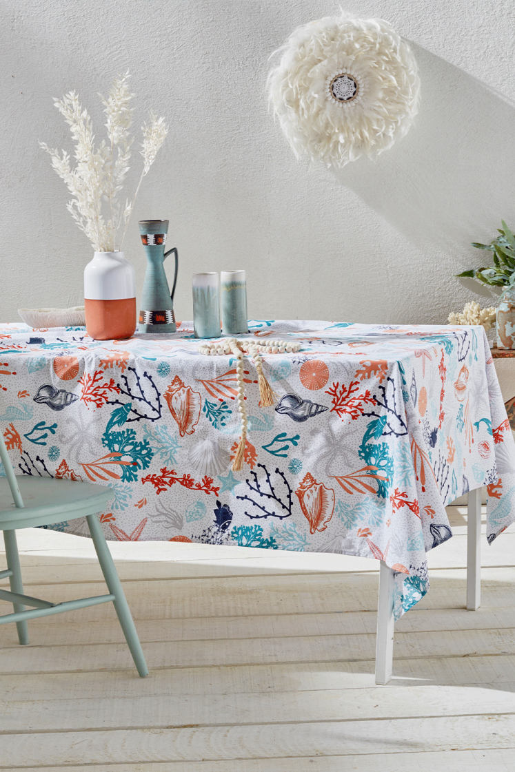 Sea Life - Nappe en coton...